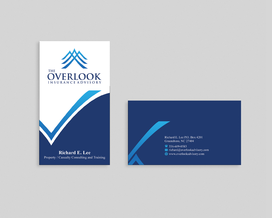 Business Card Design by shaikhdesign for The Overlook Insurance Advisory | Design #4149229