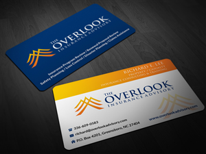 Business Card Design by Pointless Pixels India for The Overlook Insurance Advisory | Design #4144447