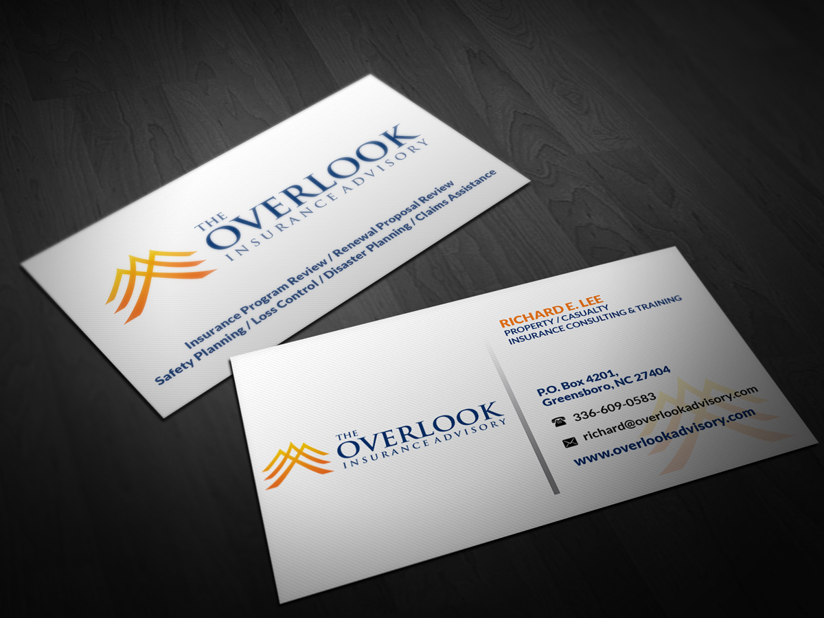 Diseño de Tarjeta de Presentación por Pointless Pixels India para The Overlook Insurance Advisory | Diseño #4144558