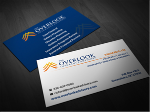 Business Card Design by Pointless Pixels India for The Overlook Insurance Advisory | Design: #4153239