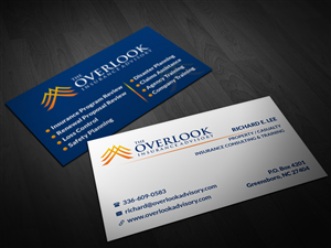 Business Card Design by Pointless Pixels India for The Overlook Insurance Advisory | Design: #4159849