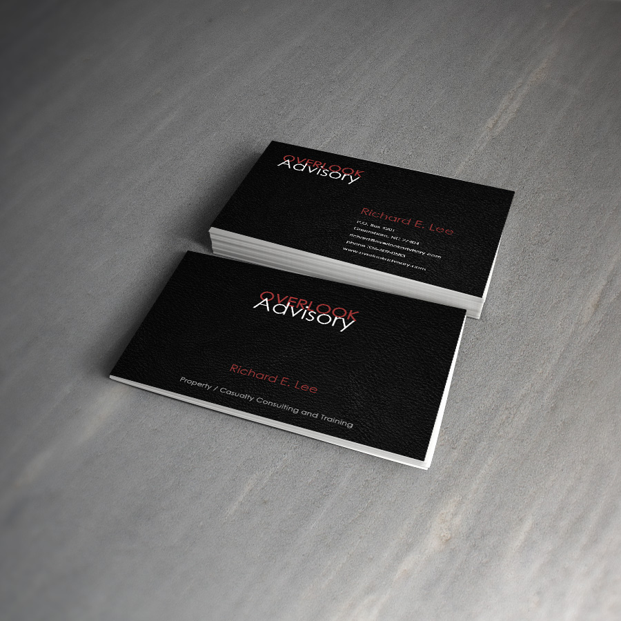 Business Card Design by farani for The Overlook Insurance Advisory | Design #4139909