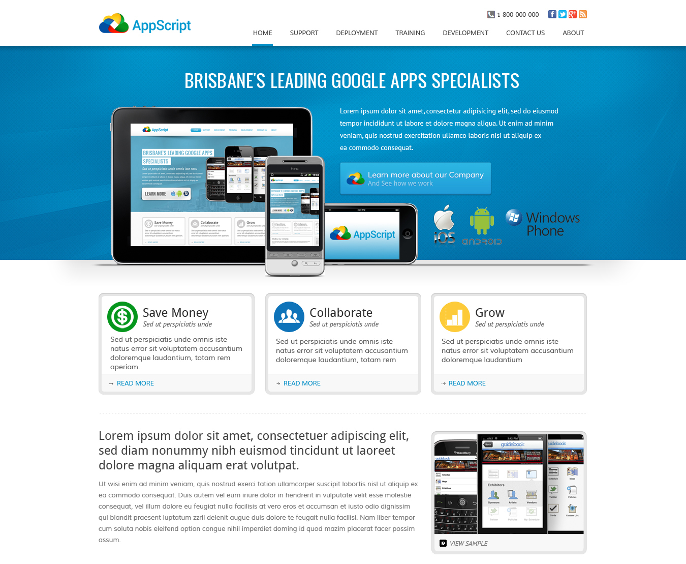 Diseño Web por RyanM para AppScript | Diseño #1192979