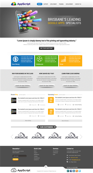 Web Design by Mayank Patel for AppScript | Design #1178281