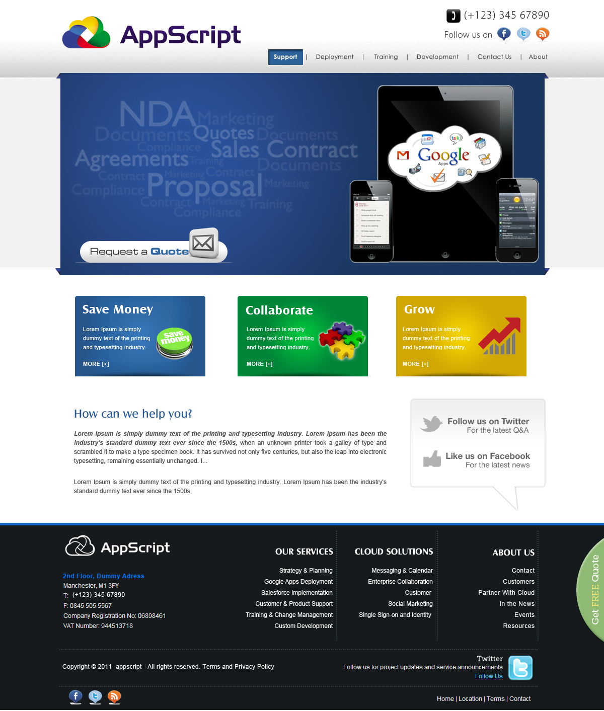 Web-Design von webxvision für AppScript | Design #1176120