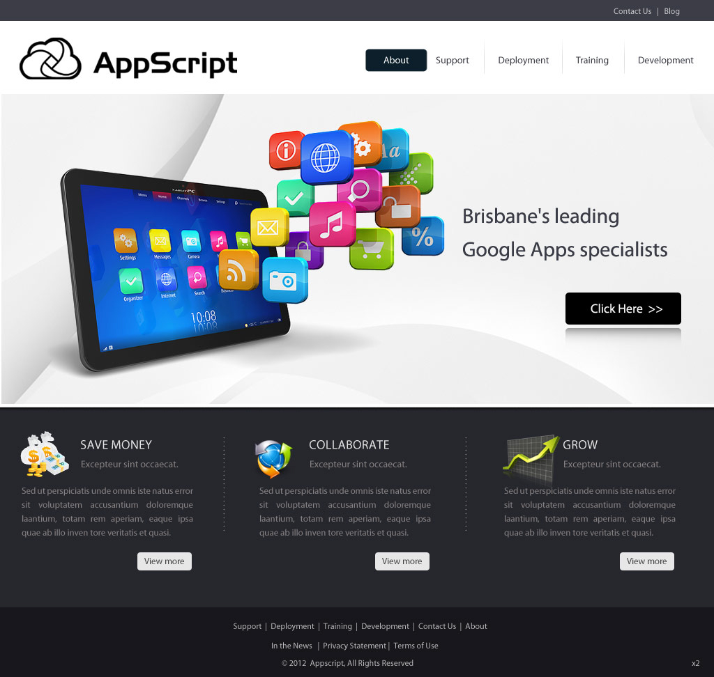 Web Design by pb for AppScript | Design #1164009