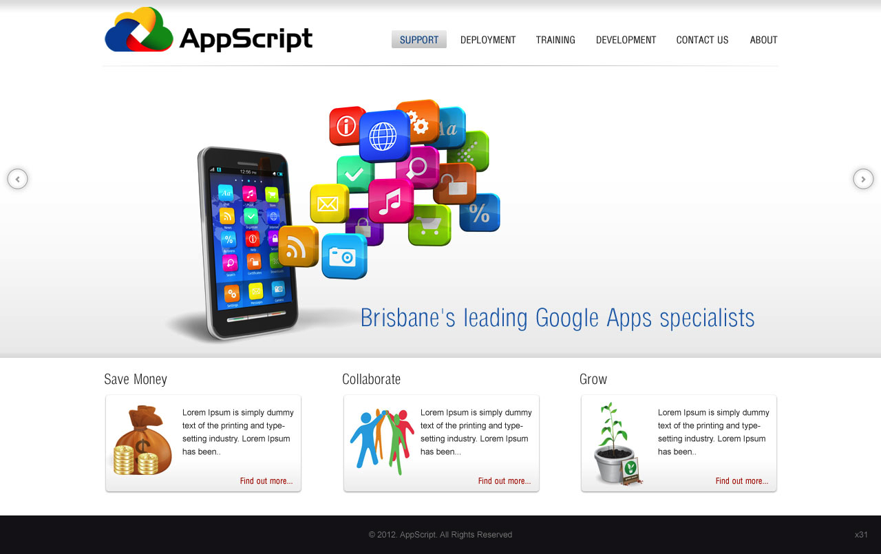 Diseño Web por pb para AppScript | Diseño #1164089