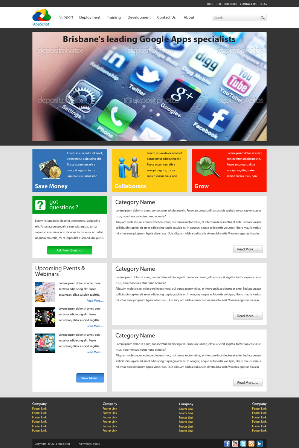 Web Design by pb for AppScript | Design #1166386