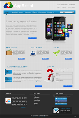 Web Design by pb for AppScript | Design: #1166388