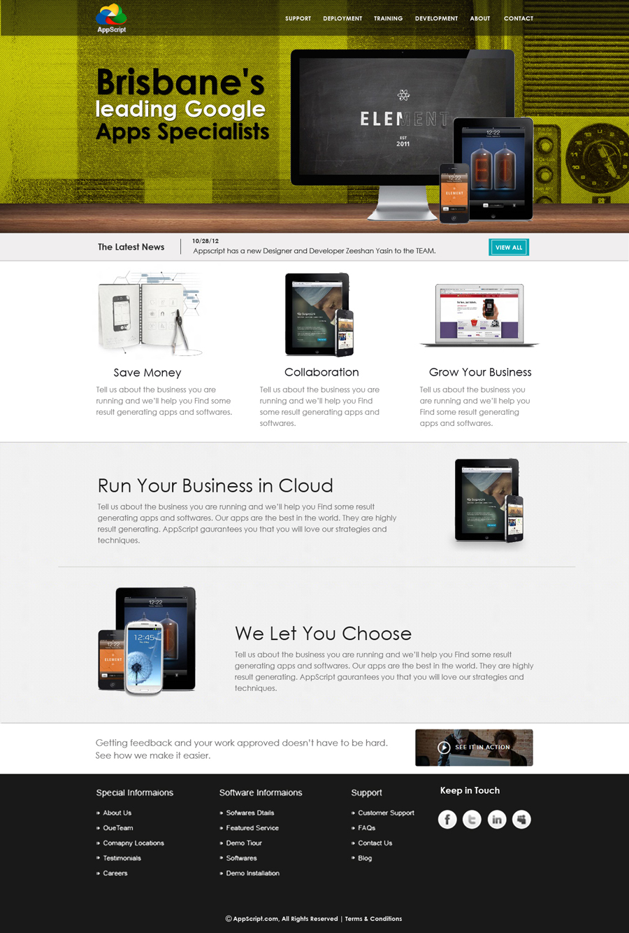 Diseño Web por Oxygen Creatives para AppScript | Diseño #1158747
