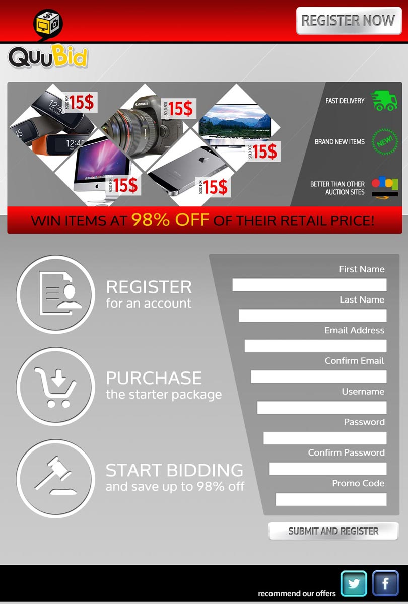 Flyer Design by RolandT for QuuBid, LLC. | Design #4145472