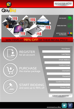 Flyer Design by RolandT for QuuBid, LLC. | Design #4145472