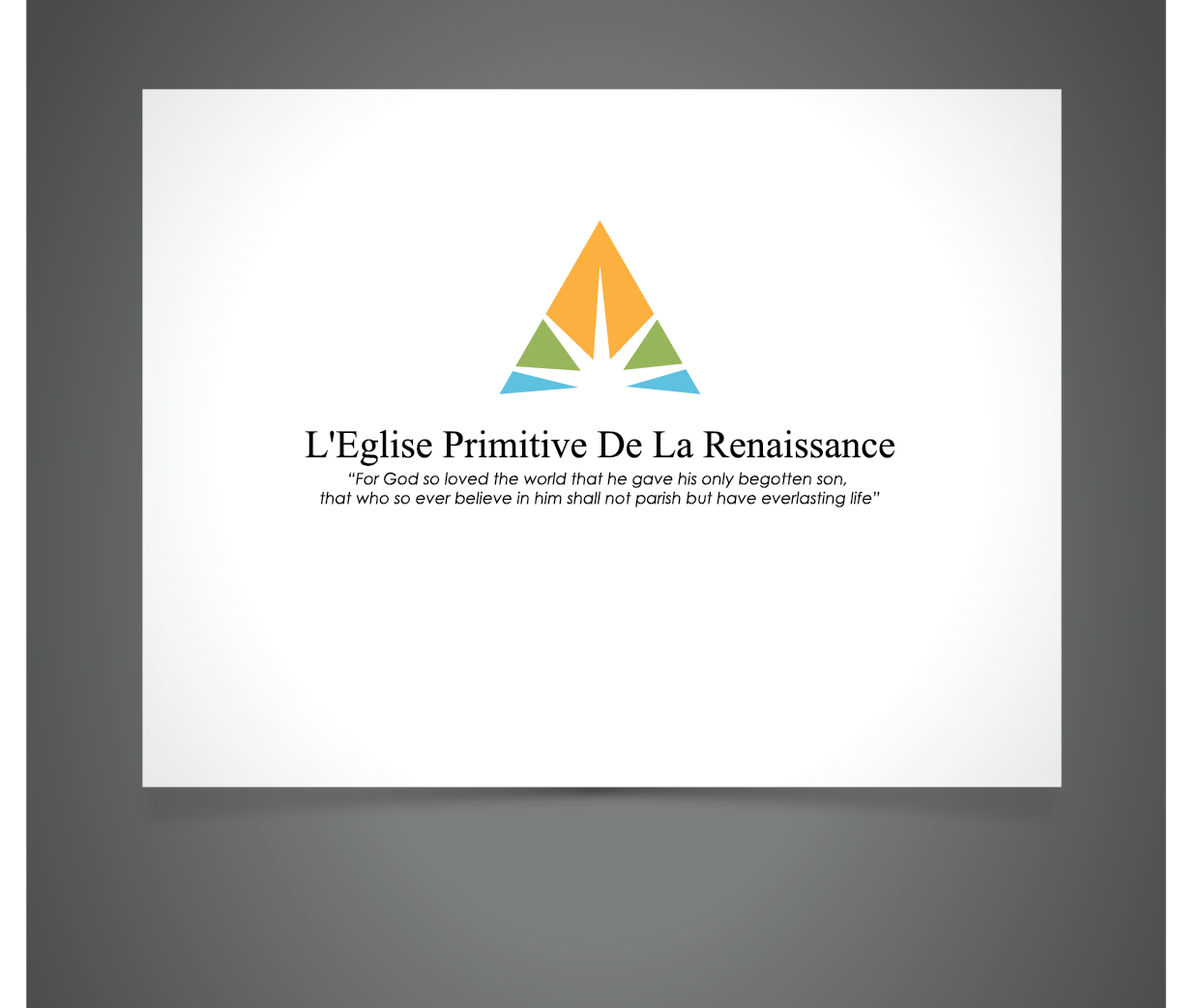 Logo Design by Blind for L''Eglise Primitive De La Renaissance | Design #4422989