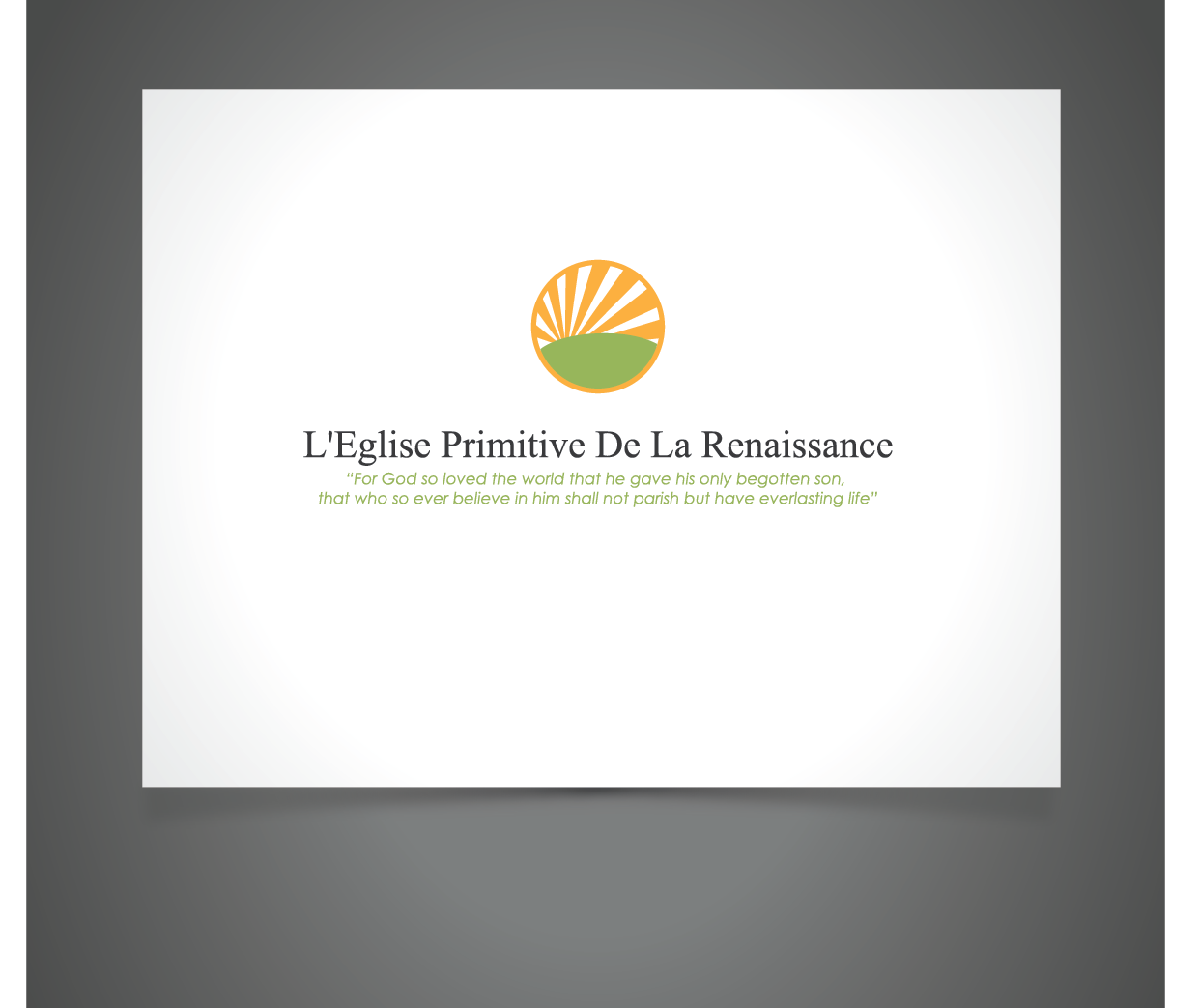 Logo Design by Blind for L''Eglise Primitive De La Renaissance | Design #4423002