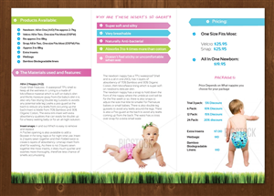 Design de Brochure par MNM pour cherry blossomz nappies | Design : #1186216