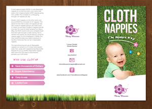 Broschüren-Design von MNM für cherry blossomz nappies | Design: #1186219