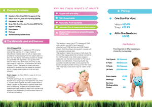 Design de Brochure par MNM pour cherry blossomz nappies | Design : #1224027