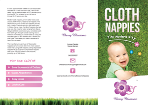 Design de Brochure par MNM pour cherry blossomz nappies | Design : #1224029