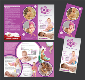 Broschüren-Design von Sbss für cherry blossomz nappies | Design: #1158030