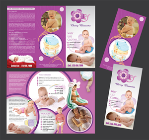 Design de Brochure par Sbss pour cherry blossomz nappies | Design : #1158032