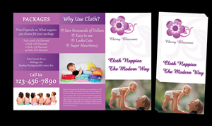 Design de Brochure par Sbss pour cherry blossomz nappies | Design : #1160534
