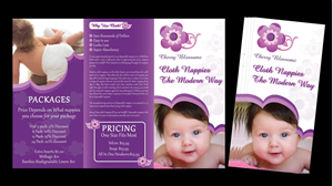 Design de Brochure par Sbss pour cherry blossomz nappies | Design : #1160542