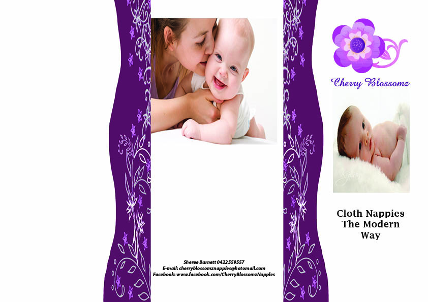 Broschüren-Design von DesignerIJ für cherry blossomz nappies | Design #1164866