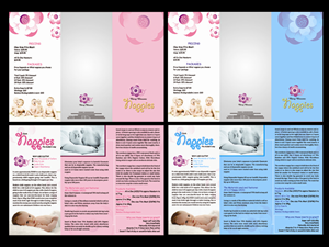 Design de Brochure par SAHOOD pour cherry blossomz nappies | Design #1160081