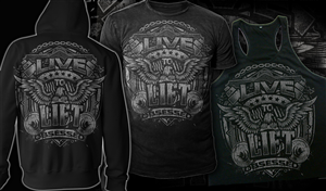 Obsessed gym wear hoodie | T-shirt Design by Mayonpx