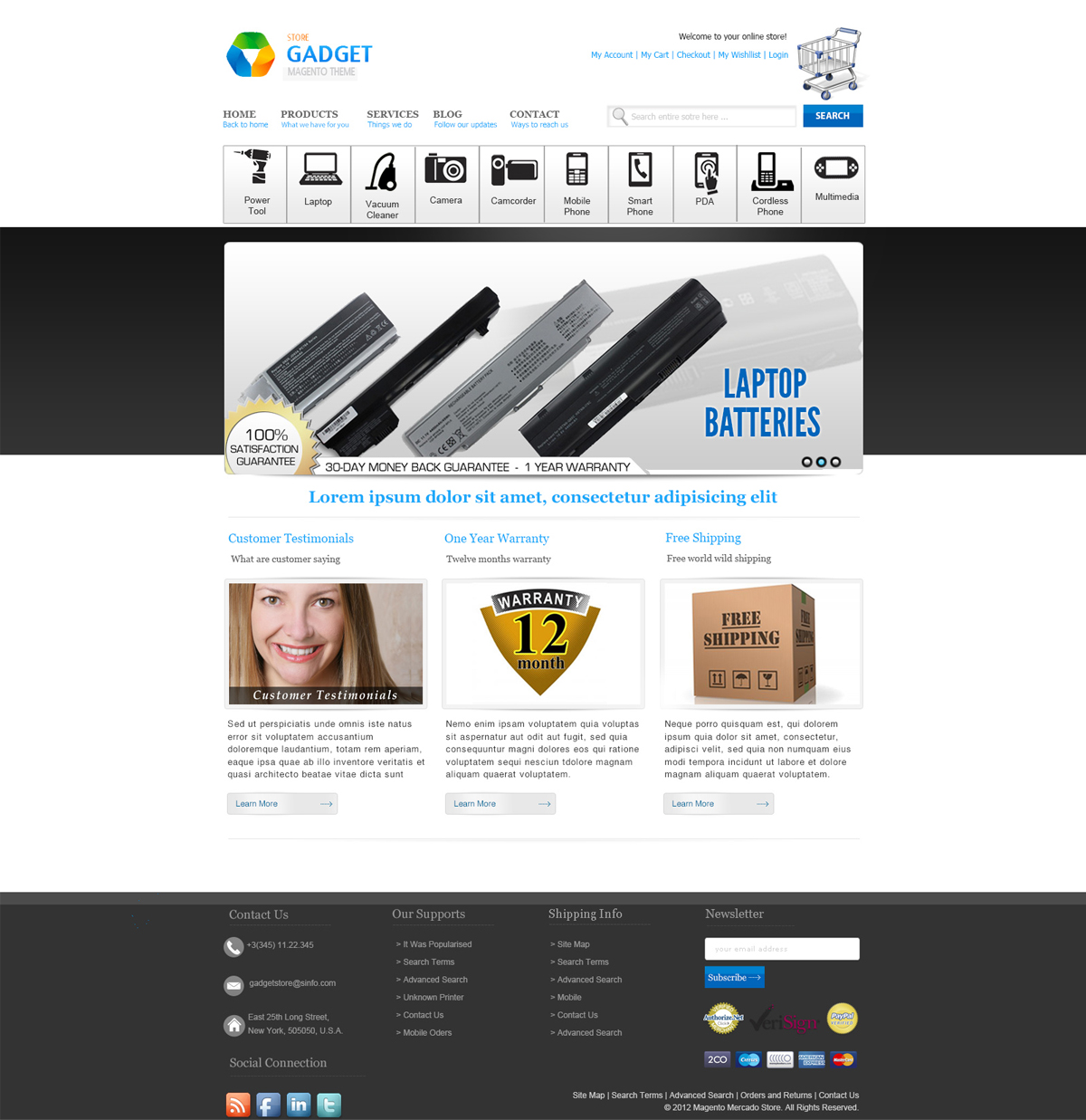 Web Design par Desire Design Solutions pour MyBatteryReplacement | Design #1163970