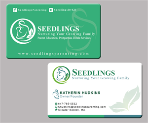 Business Card Design: Pregnancy and Parenting Education/Support