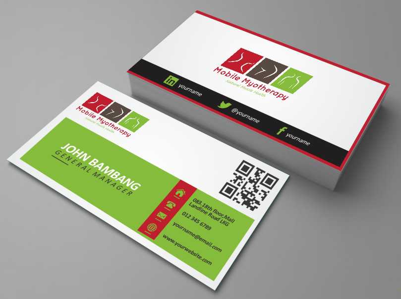 Business Card Design by AwsomeD for Mobile Myotherapy | Design #4142211