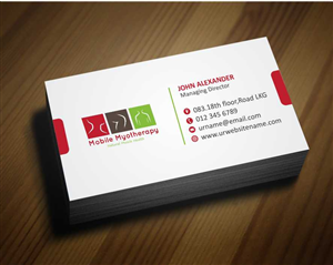 Business Card Design by AwsomeD for Mobile Myotherapy | Design #4142216