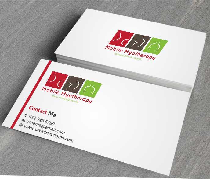 Business Card Design by AwsomeD for Mobile Myotherapy | Design #4142220