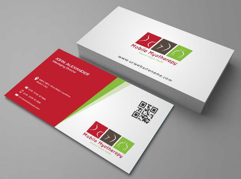 Business Card Design by AwsomeD for Mobile Myotherapy | Design #4142222