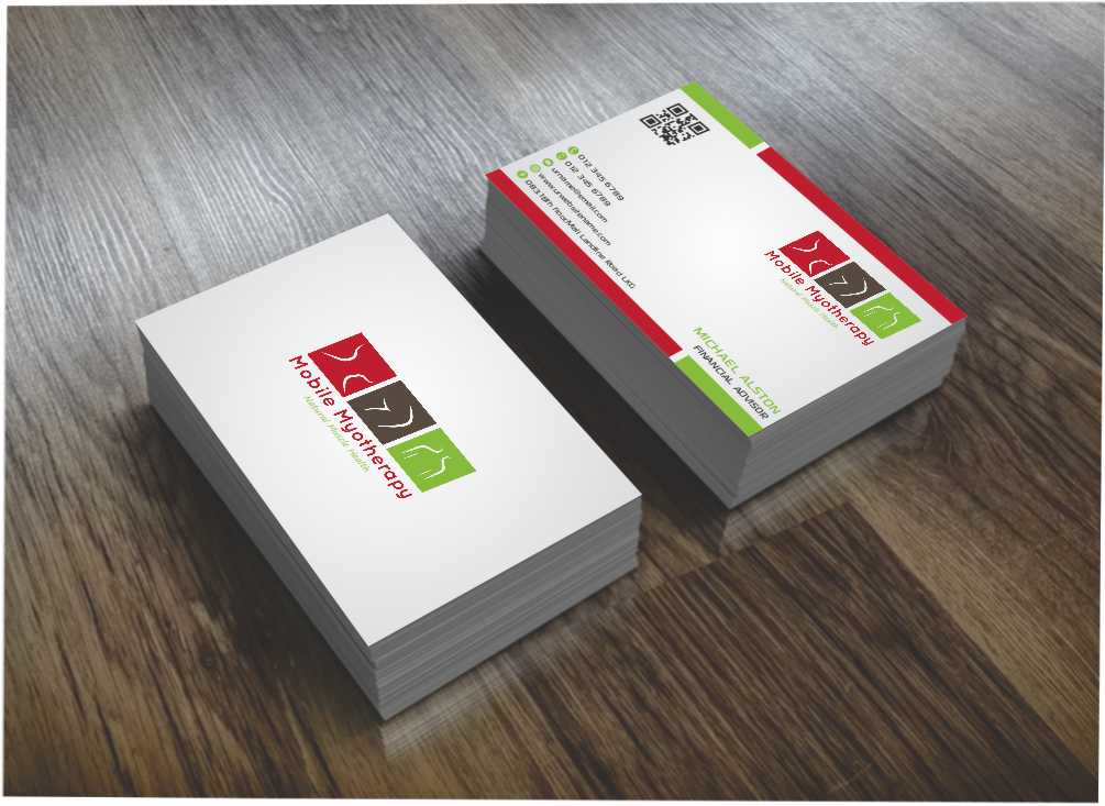 Business Card Design by AwsomeD for Mobile Myotherapy | Design #4142225
