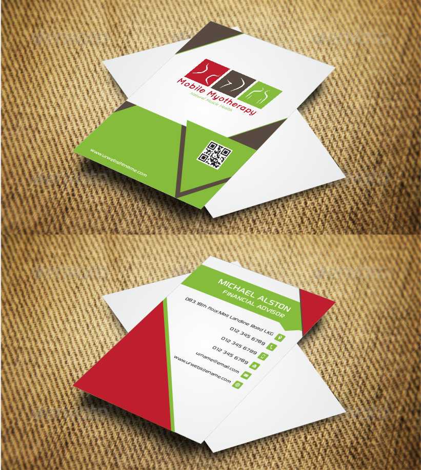 Business Card Design by AwsomeD for Mobile Myotherapy | Design #4142227
