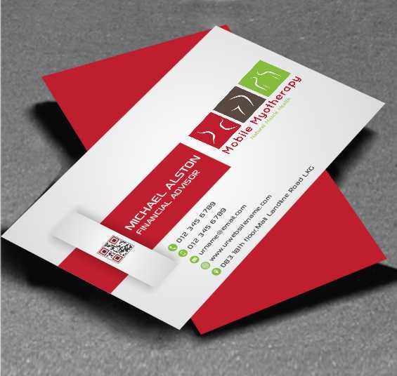 Business Card Design by AwsomeD for Mobile Myotherapy | Design #4142228