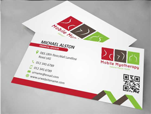 Business Card Design by AwsomeD for Mobile Myotherapy | Design: #4142232