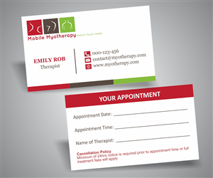 Business Card Design by AashishSeth for Mobile Myotherapy | Design #4178503