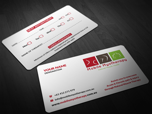 Business Card Design by Pointless Pixels India for Mobile Myotherapy | Design: #4148077