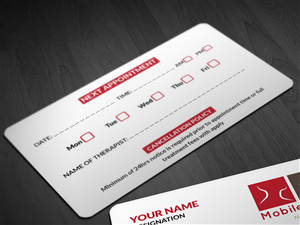 Business Card Design by Pointless Pixels India for Mobile Myotherapy | Design: #4148113
