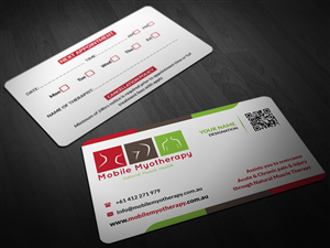 Business Card Design by Pointless Pixels India for Mobile Myotherapy | Design: #4155093