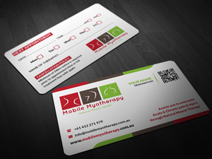 Business Card Design by Pointless Pixels India for Mobile Myotherapy | Design: #4155109