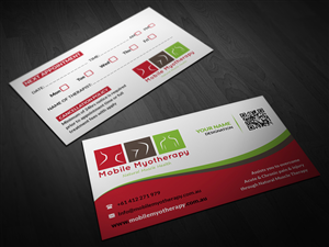 Business Card Design by Pointless Pixels India for Mobile Myotherapy | Design: #4160795