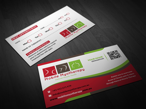Business Card Design by Pointless Pixels India for Mobile Myotherapy | Design: #4160804