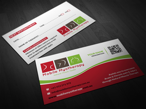 Business Card Design by Pointless Pixels India for Mobile Myotherapy | Design: #4160841