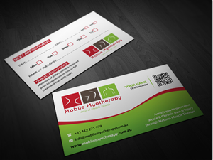 Business Card Design by Pointless Pixels India for Mobile Myotherapy | Design: #4161282