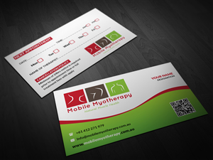Business Card Design by Pointless Pixels India for Mobile Myotherapy | Design: #4161322