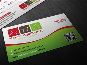 Business Card Design by Pointless Pixels India for Mobile Myotherapy | Design: #4161325
